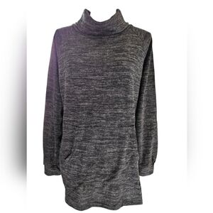 FITNEXX PULL ON LONG SLEEVE SZ L BLACK GRAY